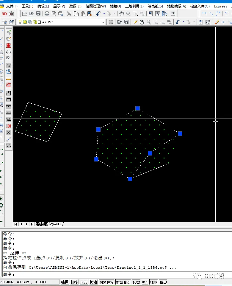 CASS实用操作：绘制房子与绿地_java_13